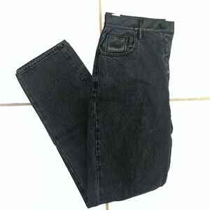 Kendall + Kylie Back Denim Jeans with Leather Details